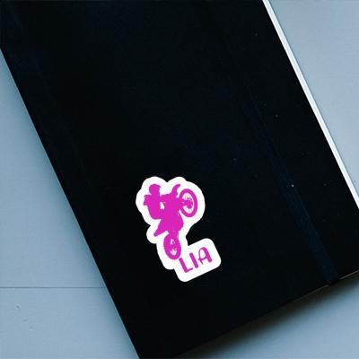 Sticker Lia Motocross Rider Notebook Image