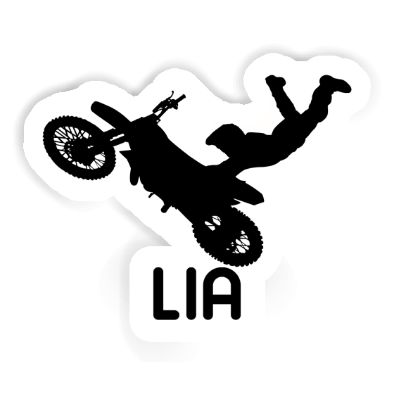 Lia Sticker Motocross Rider Laptop Image