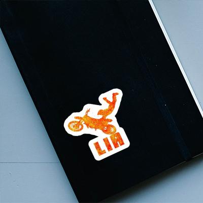 Motocross-Fahrer Aufkleber Lia Notebook Image