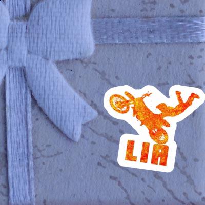 Sticker Lia Motocross Rider Notebook Image