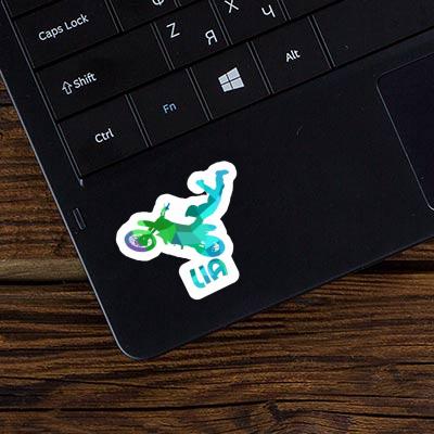 Sticker Lia Motocross Jumper Laptop Image