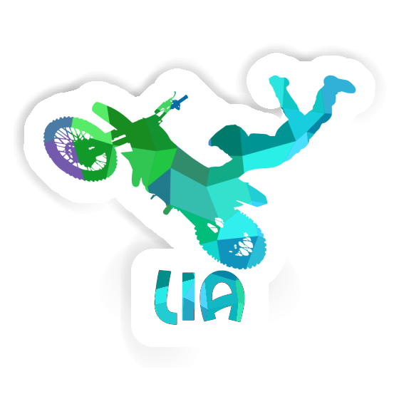 Sticker Lia Motocross Jumper Laptop Image