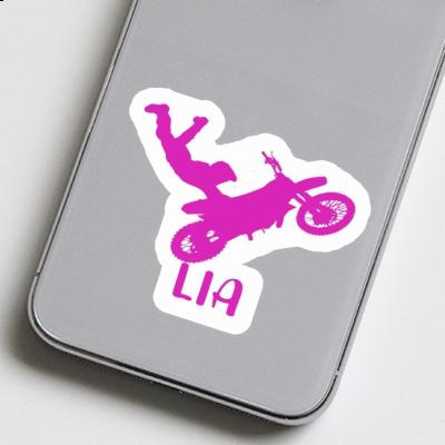 Motocross Rider Sticker Lia Image