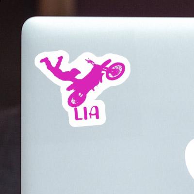 Motocross Rider Sticker Lia Notebook Image