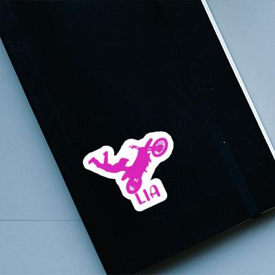 Motocross Rider Sticker Lia Laptop Image