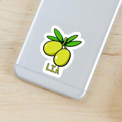 Lia Sticker Olive Laptop Image