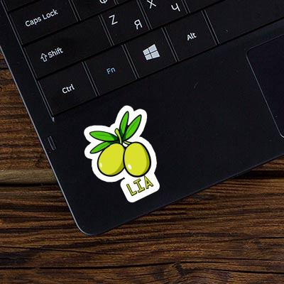 Lia Sticker Olive Laptop Image