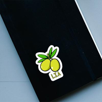 Lia Sticker Olive Notebook Image