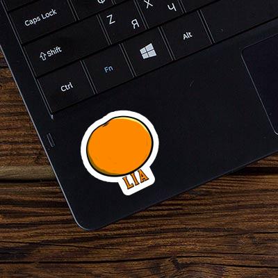 Lia Sticker Orange Laptop Image