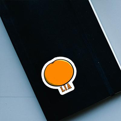 Lia Sticker Orange Notebook Image