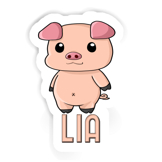 Lia Sticker Schweinchen Laptop Image