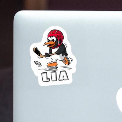 Ice Hockey Penguin Sticker Lia Laptop Image