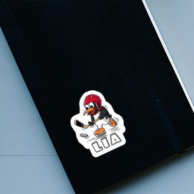 Ice Hockey Penguin Sticker Lia Image