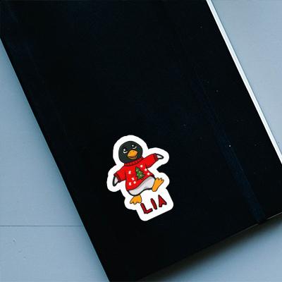 Lia Sticker Christmas Penguin Gift package Image