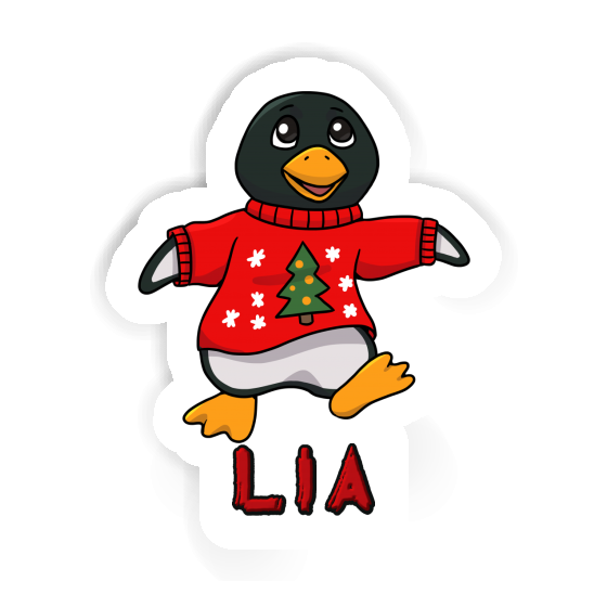 Lia Sticker Christmas Penguin Laptop Image