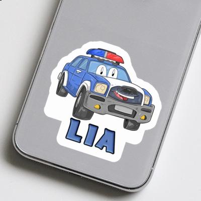 Sticker Lia Police Car Notebook Image