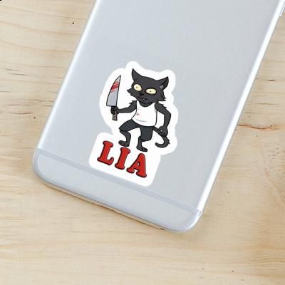 Lia Sticker Psycho-Katze Notebook Image