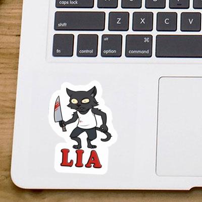 Lia Sticker Psycho-Katze Notebook Image