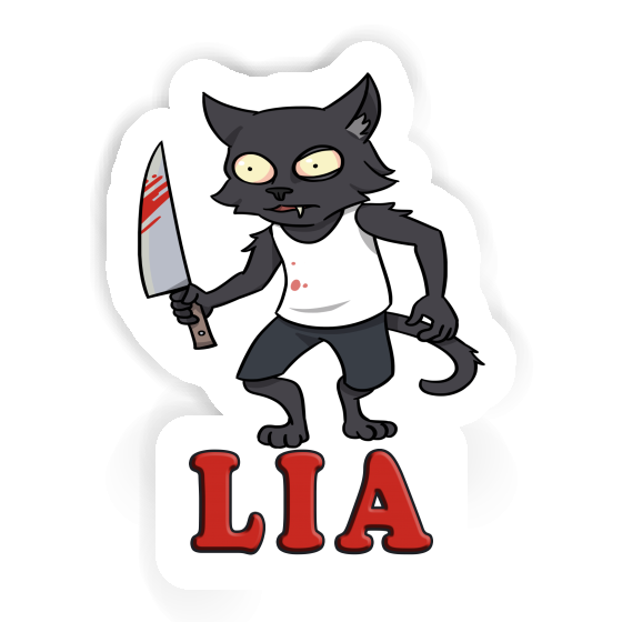 Lia Sticker Psycho-Katze Image