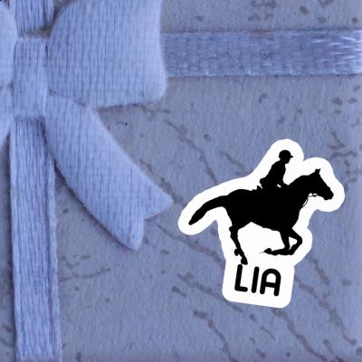 Lia Sticker Horse Rider Laptop Image