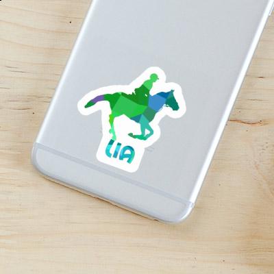 Lia Sticker Horse Rider Laptop Image