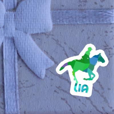 Lia Sticker Horse Rider Laptop Image