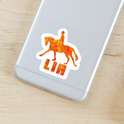 Sticker Horse Rider Lia Laptop Image