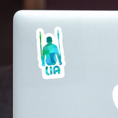 Lia Sticker Ring gymnast Laptop Image