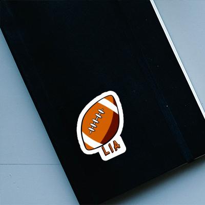 Lia Sticker Rugby Ball Notebook Image