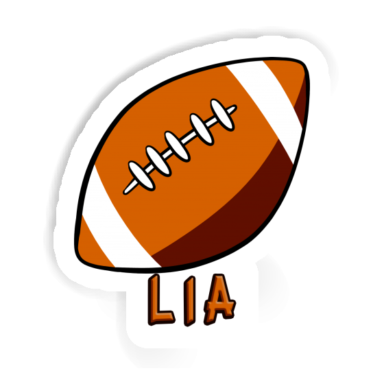 Lia Sticker Rugby Ball Image