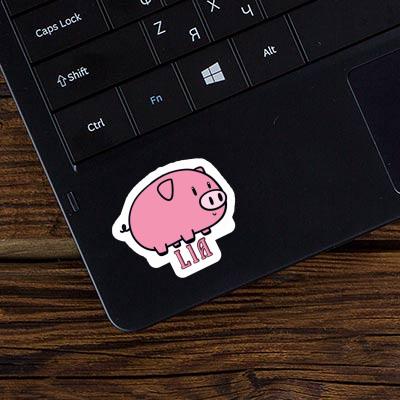 Sticker Lia Pig Laptop Image