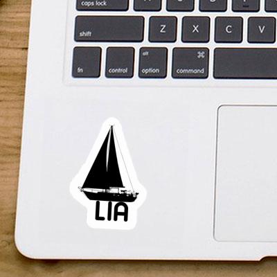 Lia Sticker Sailboat Laptop Image