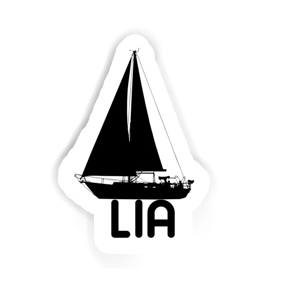 Lia Sticker Sailboat Notebook Image