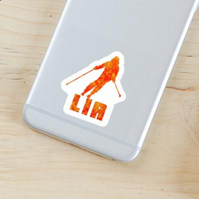 Skier Sticker Lia Laptop Image