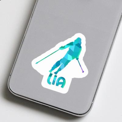 Sticker Skier Lia Notebook Image