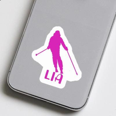 Sticker Skier Lia Notebook Image