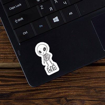 Sticker Lia Skeleton Gift package Image