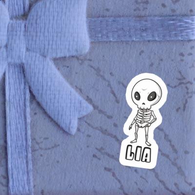 Sticker Lia Skeleton Notebook Image