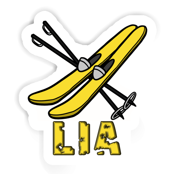 Sticker Ski Lia Laptop Image