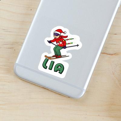 Skier Sticker Lia Laptop Image