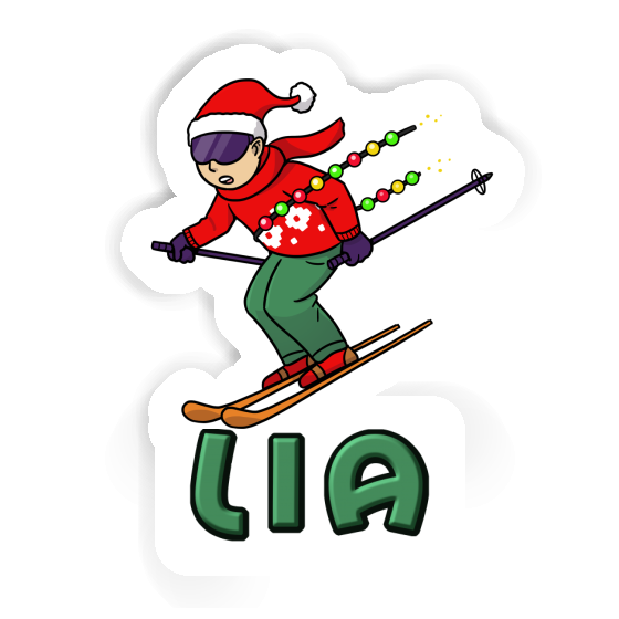 Skier Sticker Lia Laptop Image