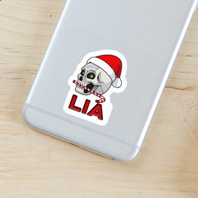 Sticker Weihnachtstotenkopf Lia Gift package Image