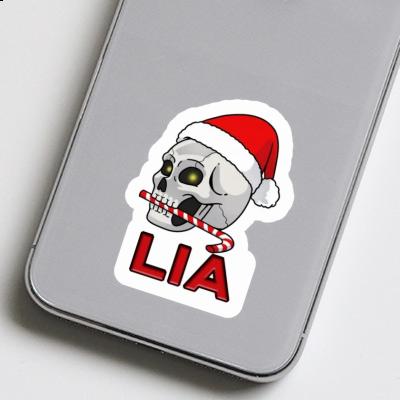 Sticker Weihnachtstotenkopf Lia Gift package Image