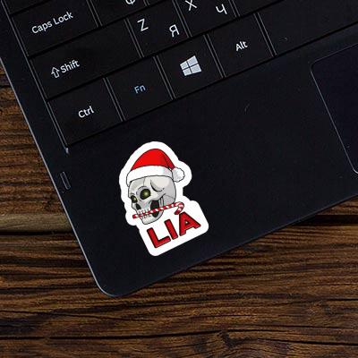 Sticker Weihnachtstotenkopf Lia Notebook Image