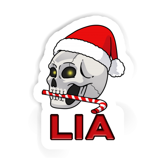 Christmas Skull Sticker Lia Notebook Image