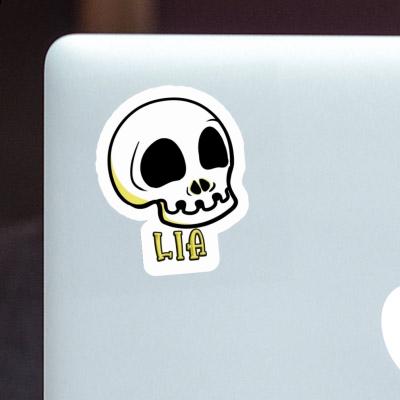 Aufkleber Totenkopf Lia Laptop Image