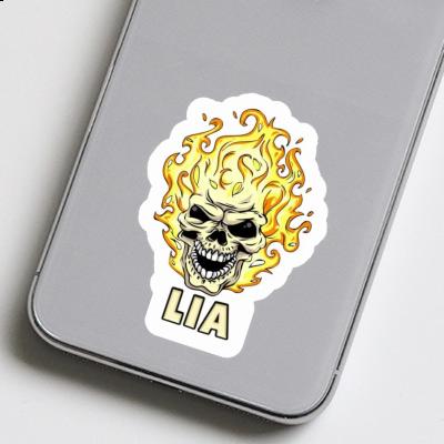 Lia Sticker Skull Notebook Image