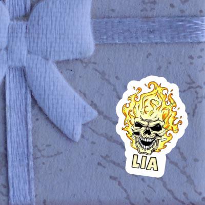 Lia Sticker Skull Notebook Image