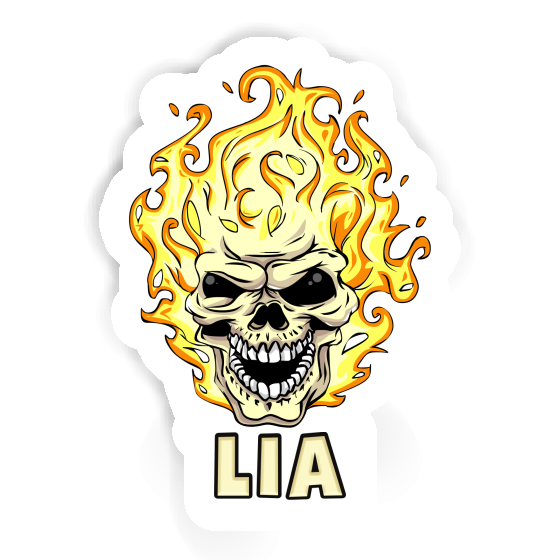 Lia Sticker Skull Laptop Image