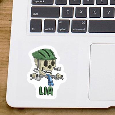 Sticker Mountainbiker Lia Notebook Image